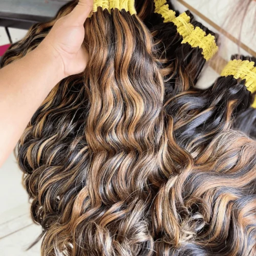 Cabelo Humano Indiano Morena Iluminada Ondulado Premium – fios naturais e sofisticados para mega hair