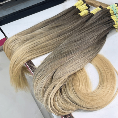 Cabelo Humano Vietnamita Ombré Hair da Cabelove | Up Hair, fios 100% humanos e naturais, com efeito degradê sofisticado, brilho intenso e pontas cheias para alongamentos e mega hair premium.